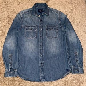American Eagle Denim Shirt S